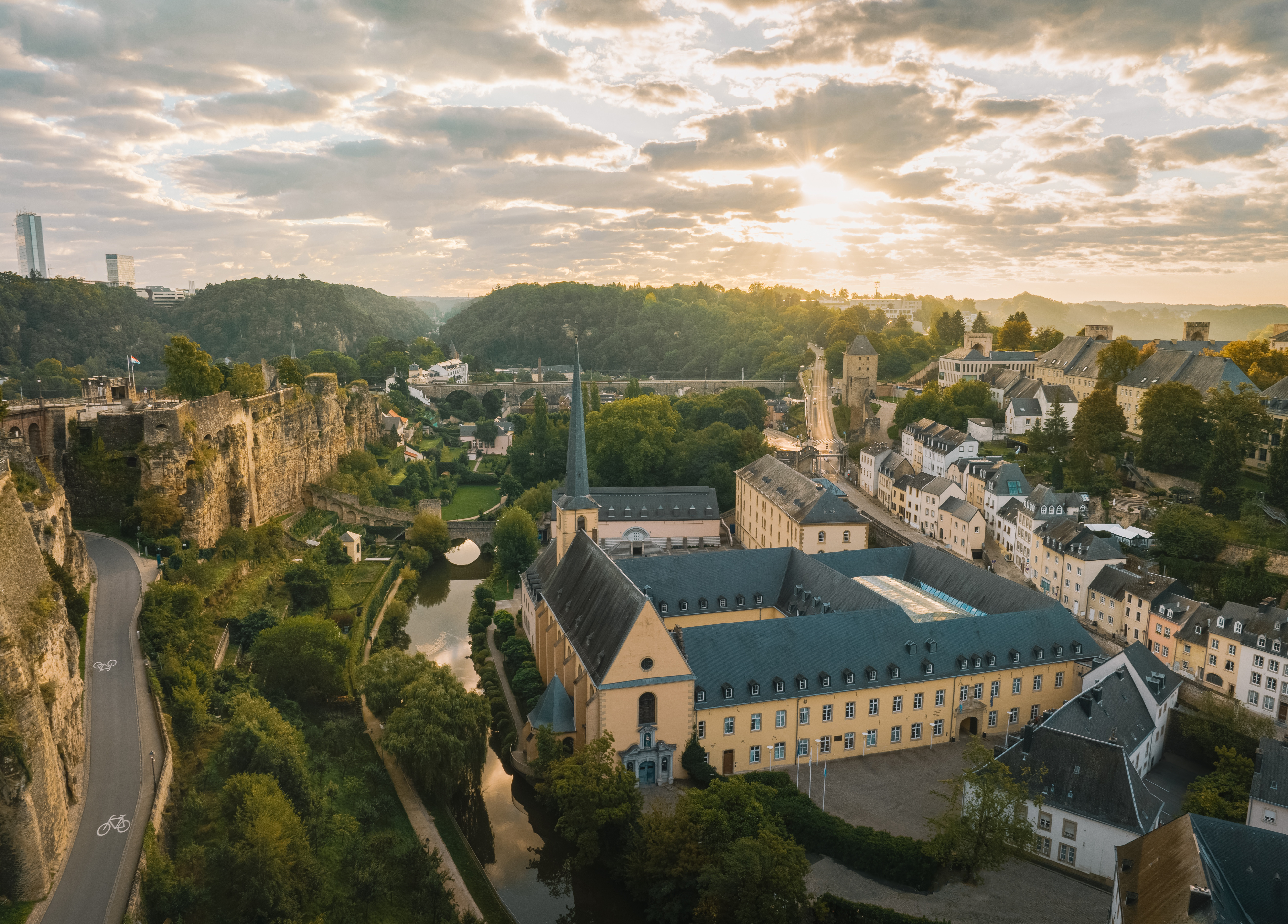 View of Grund / neimënster