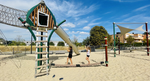 Themenspielplatz Limpertsberg mit Kletter- und Sprunganlage