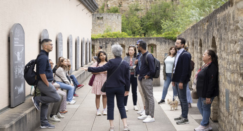Groupe en visite guidée