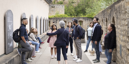 Groupe en visite guidée
