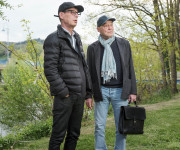 Zwei Herren am Strand