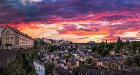 Sunset at the Chemin de la Corniche