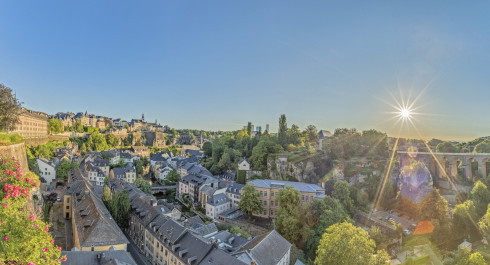 View of the Grund from the Chemin de la Corniche