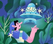 Loopino découvre un vaisseau spatial magique