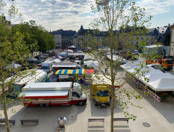 Market in the city centre